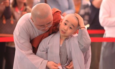 Piccoli monaci buddhisti a Seul