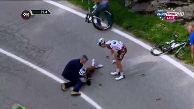 Giro d’Italia: terribile caduta per Pozzovivo