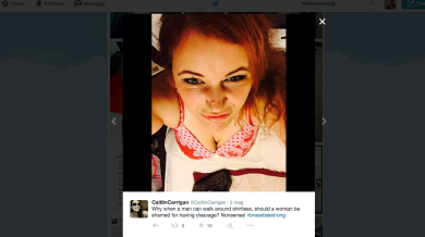 “Orgogliosa del mio seno” la campagna Twitter contro il pastore americano