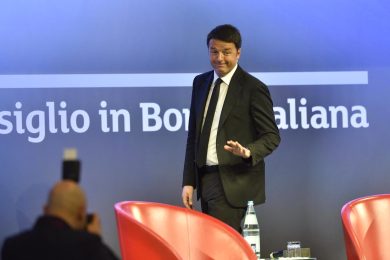 Matteo Renzi alla Borsa di Milano