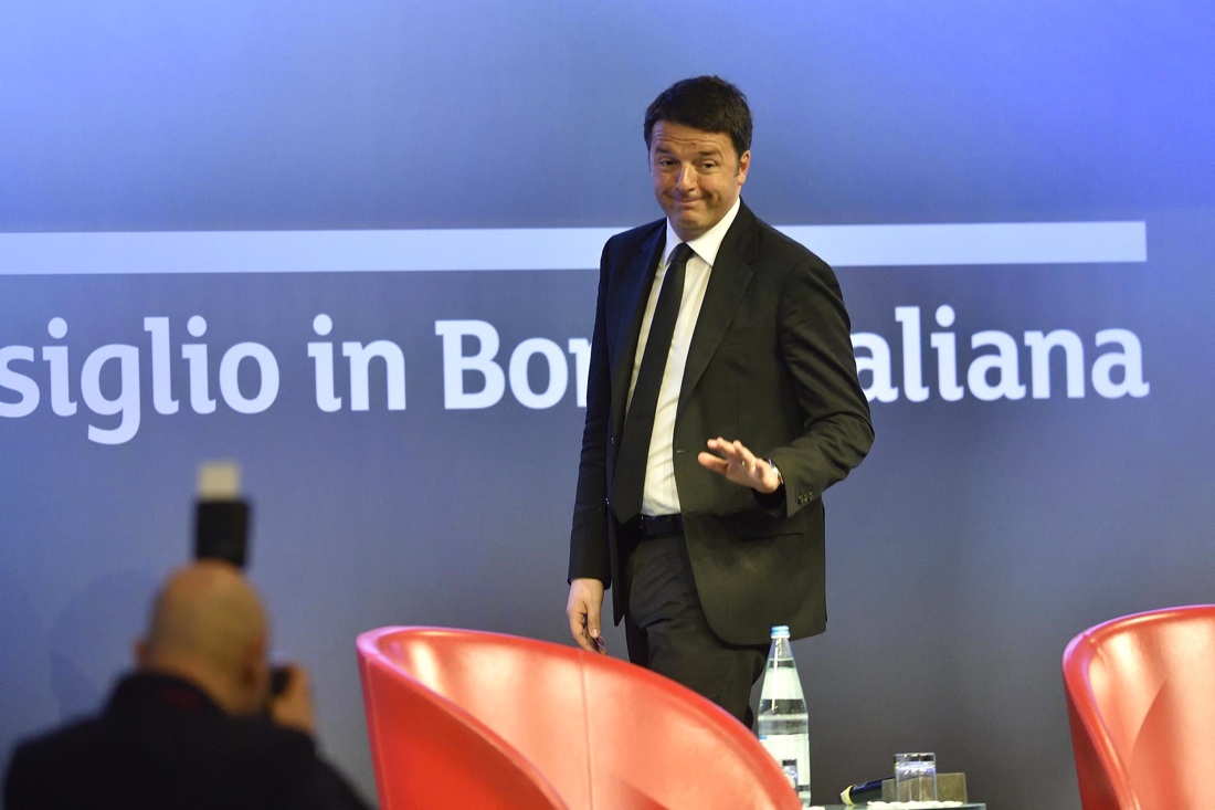Matteo Renzi alla Borsa di Milano Matteo Renzi alla Borsa di Milano