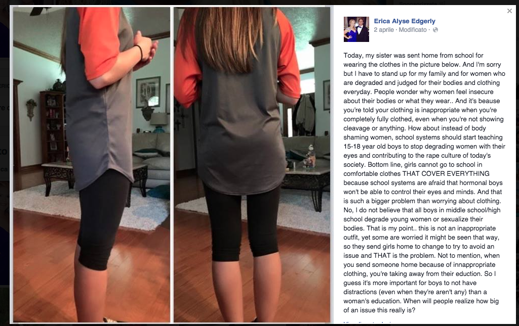 Cosa c’è di male a vestirsi così? Cosa c’è di male a vestirsi così?