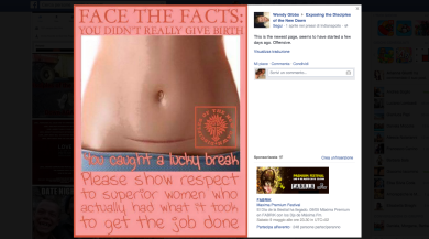 Setta religiosa condanna il taglio cesareo