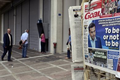 Grecia: borse nel panico, spread alle stelle