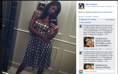 Belén Rodriguez, addio a tatuaggio dedicato a Stefano