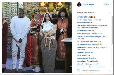 Kim Kardashian, battesimo armeno per la piccola North
