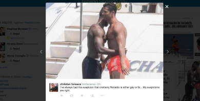Cristiano Ronaldo, flirt gay a Saint Tropez?