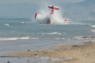 Scontro fra due aerei in Abruzzo, le foto
