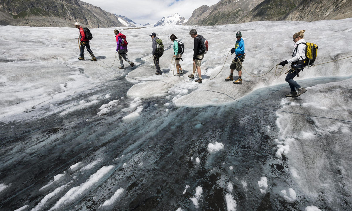 Svizzera, ascesa al ghiacciaio dell’Aletsch