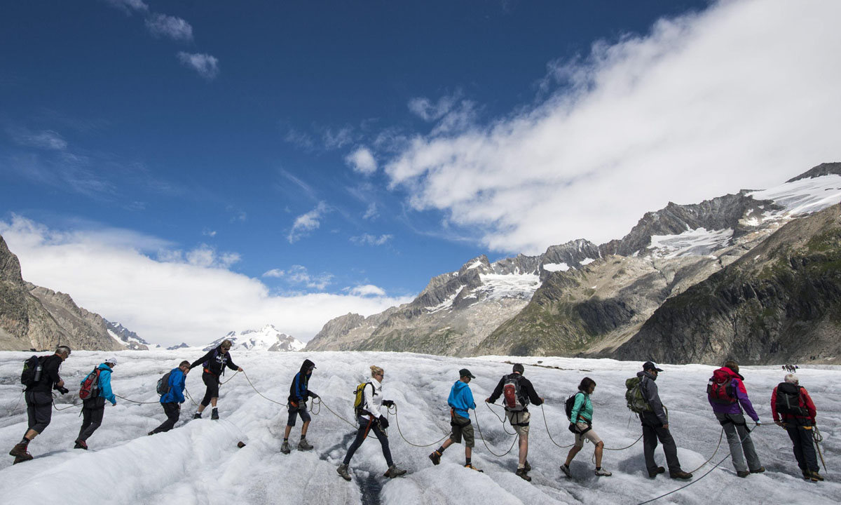 Svizzera, ascesa al ghiacciaio dell’Aletsch