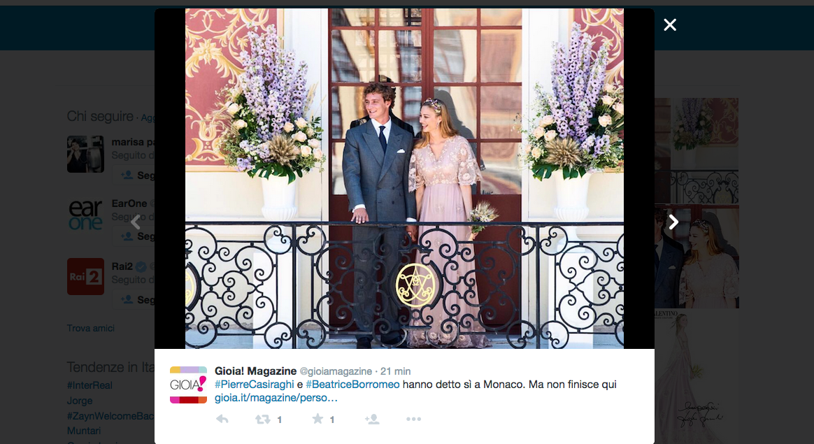 Borromeo – Casiraghi: tutte le foto del matrimonio a Monaco