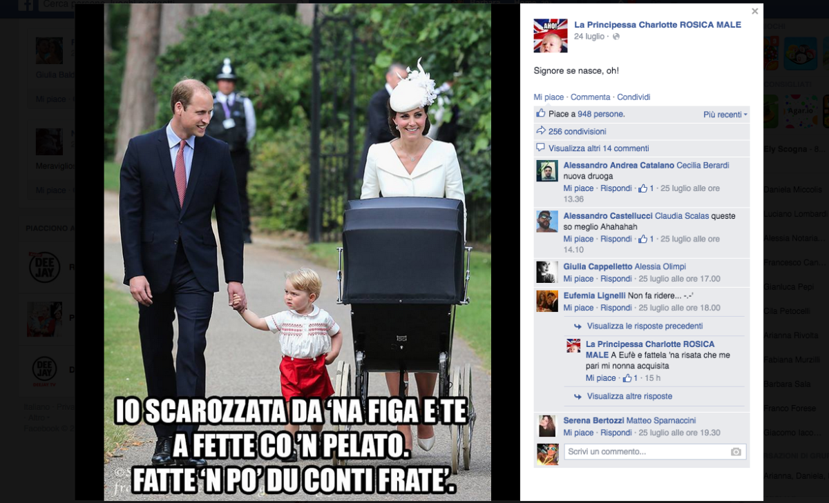 Galleria foto 'Dopo George anche Charlotte è “Regina” su Facebook' - foto 11