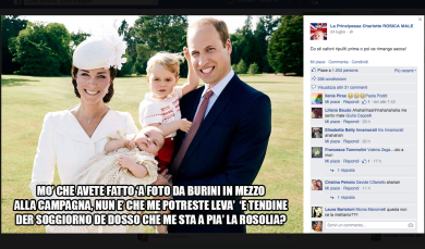 Dopo George anche Charlotte è “Regina” su Facebook