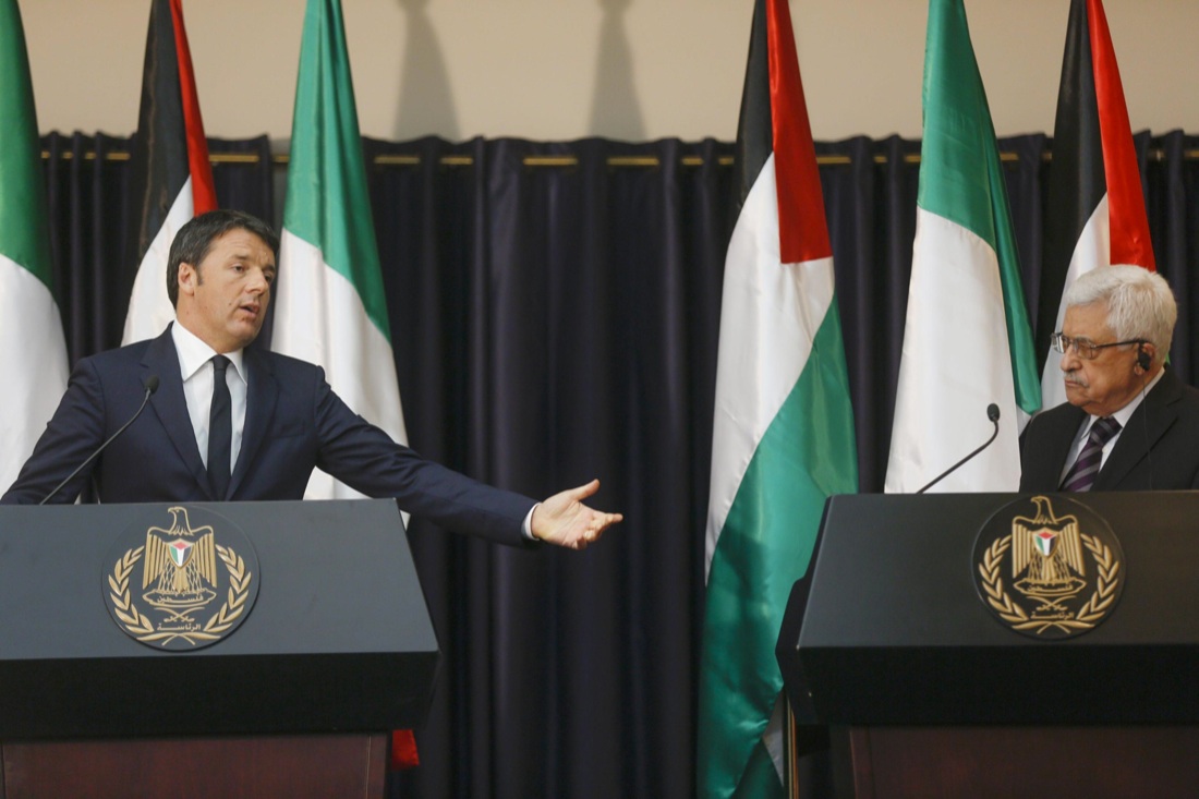 Renzi: Israele e Palestina, due Stati, due popoli