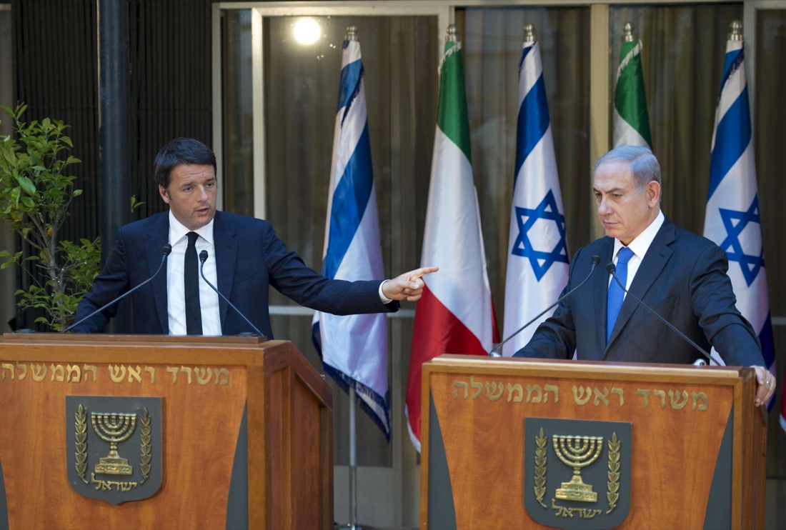 Renzi: Israele e Palestina, due Stati, due popoli