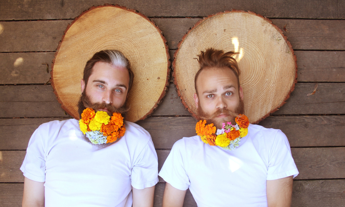 Le bizzarre barbe d’artista di Brian & Jonathan