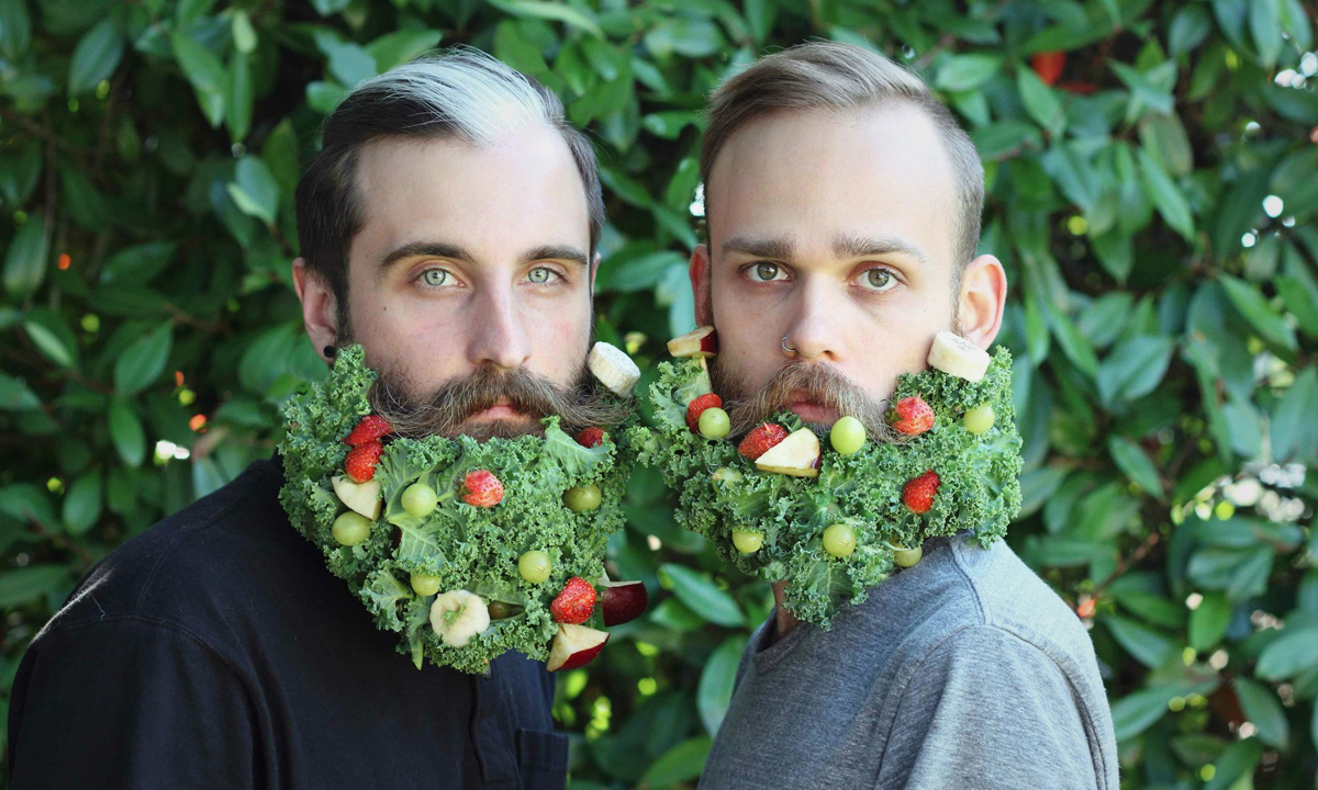 Le bizzarre barbe d’artista di Brian & Jonathan