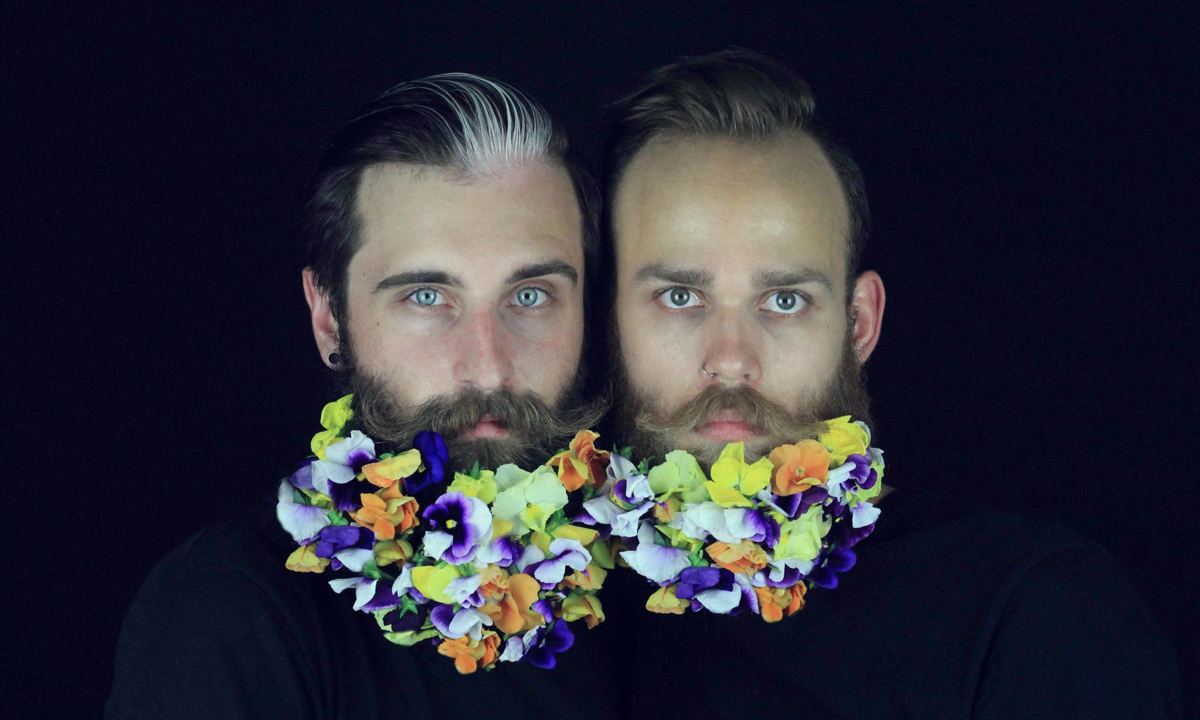 Le bizzarre barbe d’artista di Brian & Jonathan