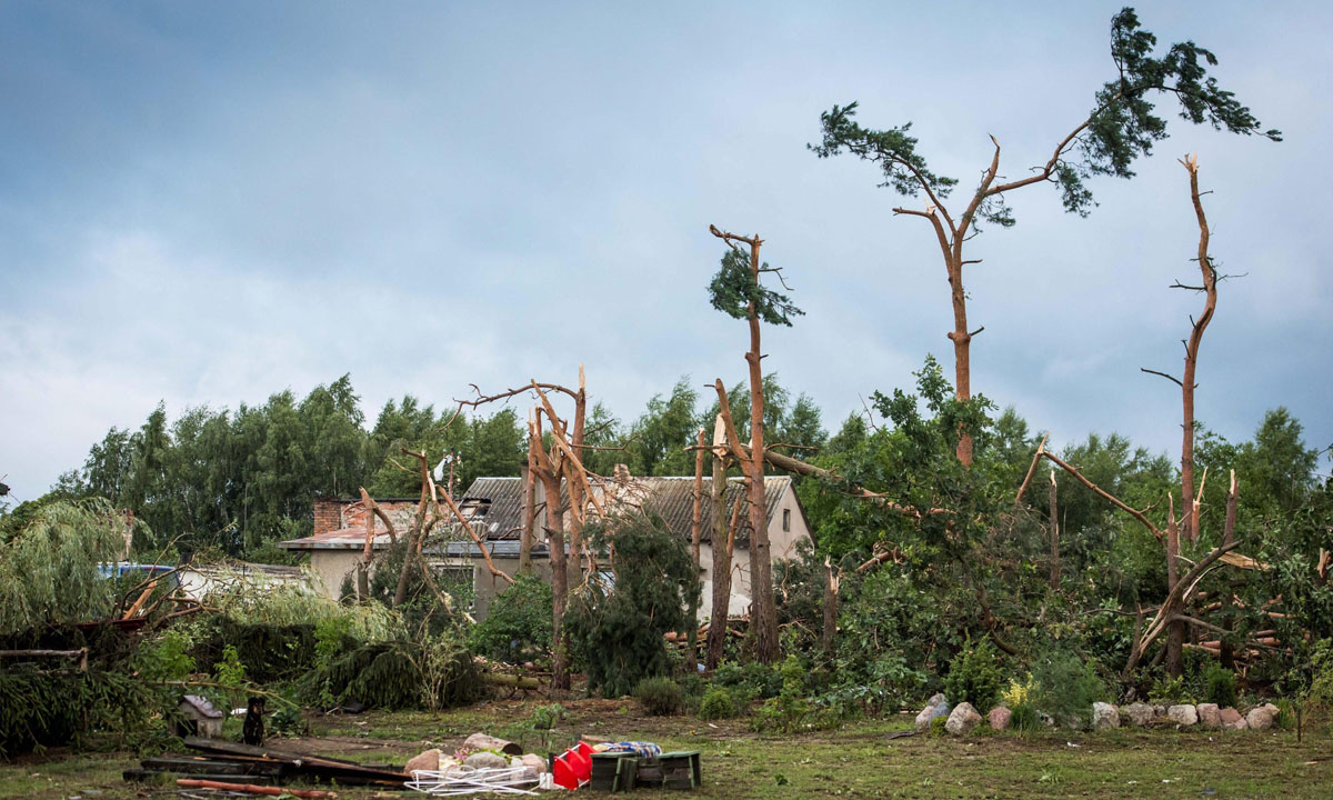 Tempeste e forti venti sulla Polonia – Foto Tempeste e forti venti sulla Polonia – Foto
