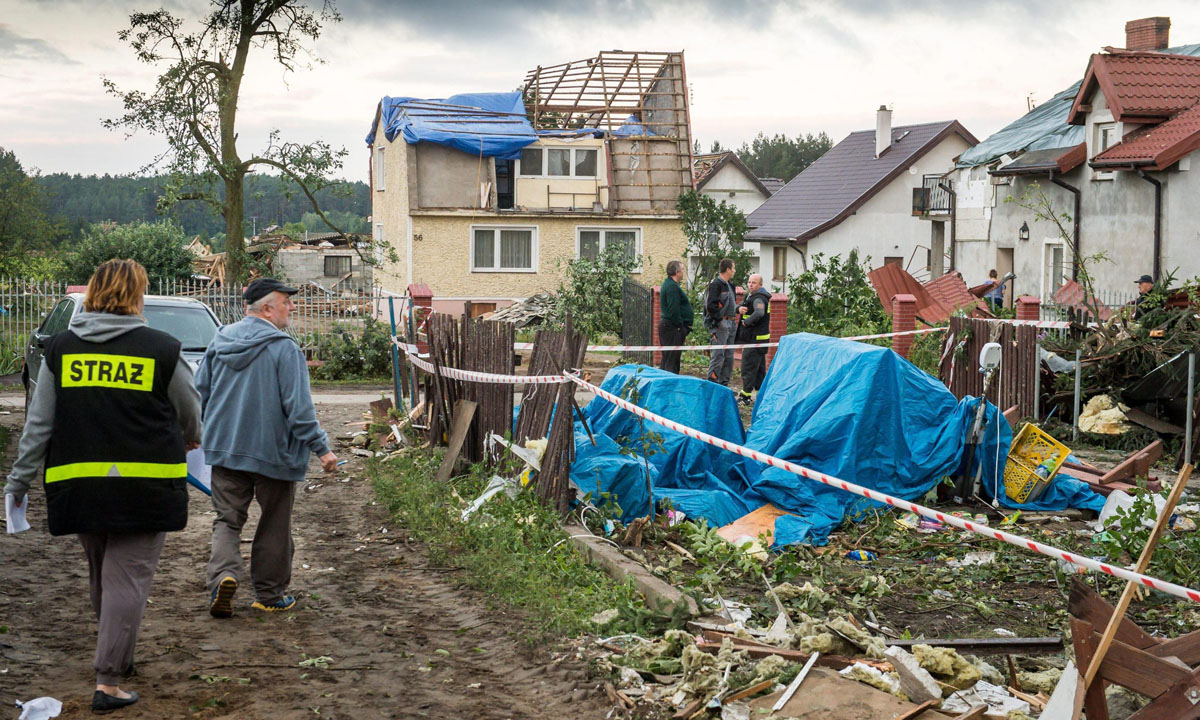 Tempeste e forti venti sulla Polonia – Foto Tempeste e forti venti sulla Polonia – Foto