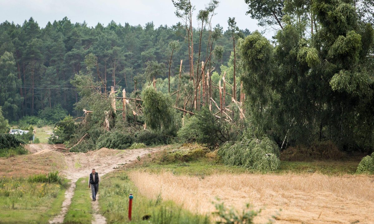 Tempeste e forti venti sulla Polonia – Foto Tempeste e forti venti sulla Polonia – Foto