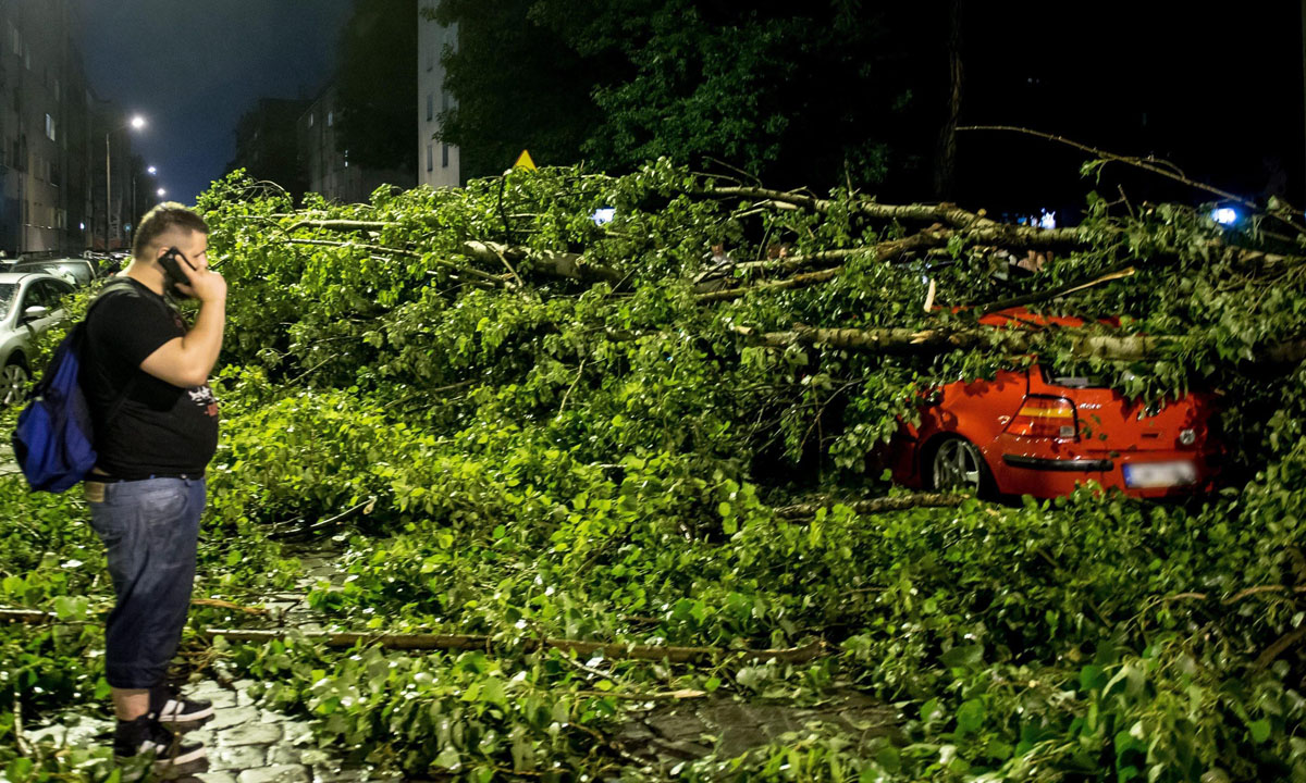 Tempeste e forti venti sulla Polonia – Foto Tempeste e forti venti sulla Polonia – Foto