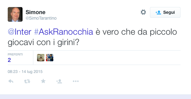 #AskRanocchia: l’ironia nerazzurra viaggia sui social