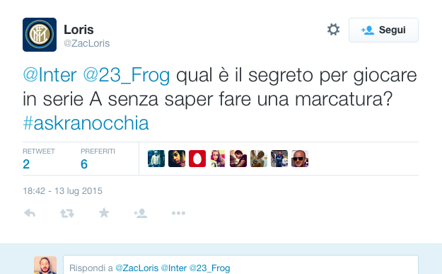 #AskRanocchia: l’ironia nerazzurra viaggia sui social