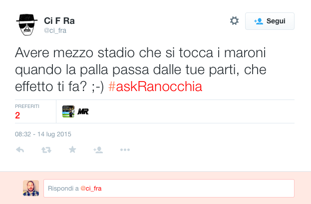 #AskRanocchia: l’ironia nerazzurra viaggia sui social