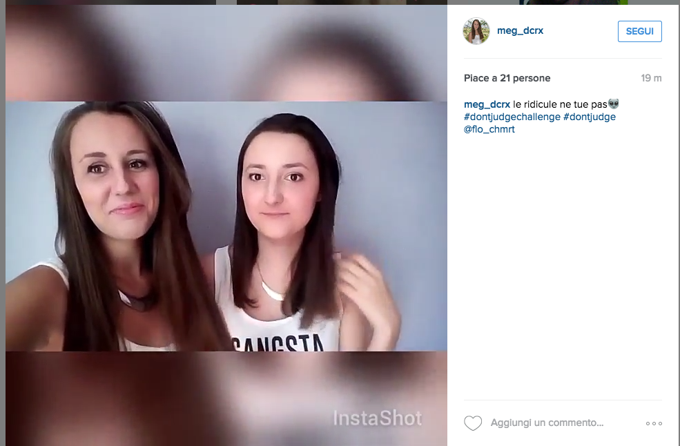 #dontjudgechallenge, la catena boomerang che “salva” solo i belli #dontjudgechallenge, la catena boomerang che “salva” solo i belli