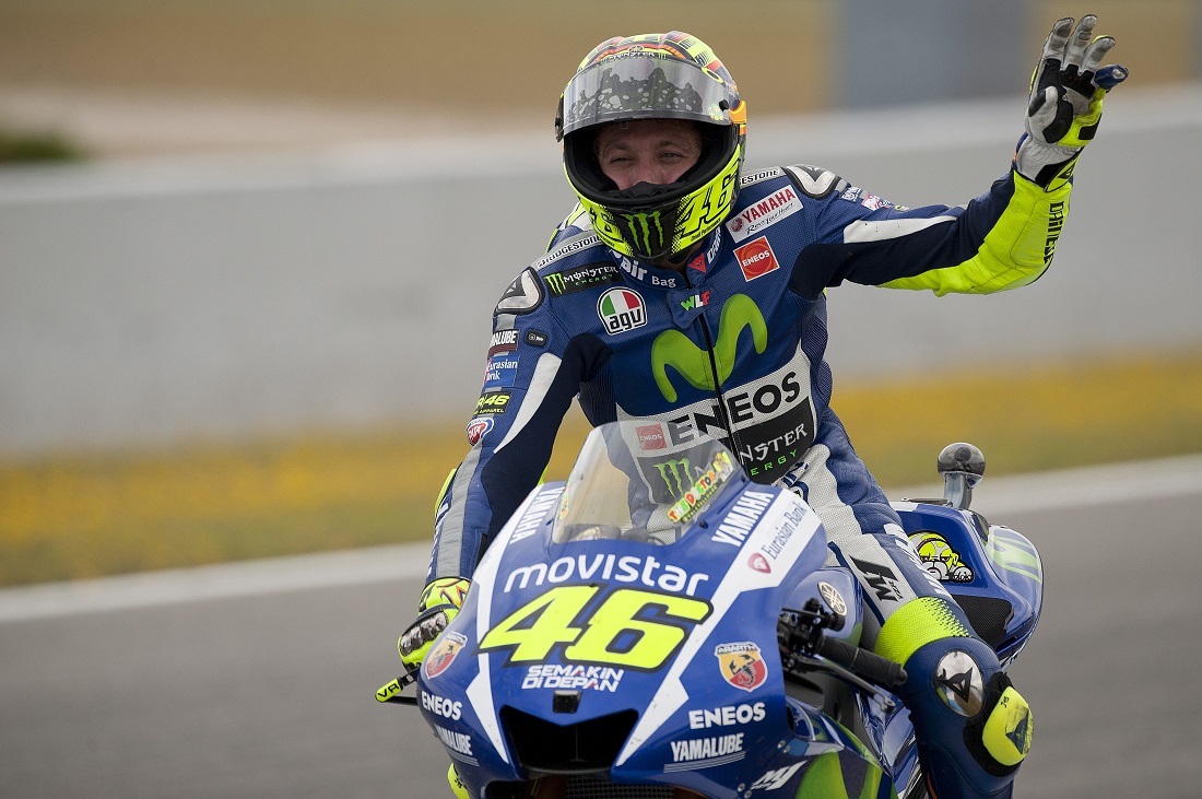 Valentino Rossi, nove podi di fila. Non succedeva dal 2008