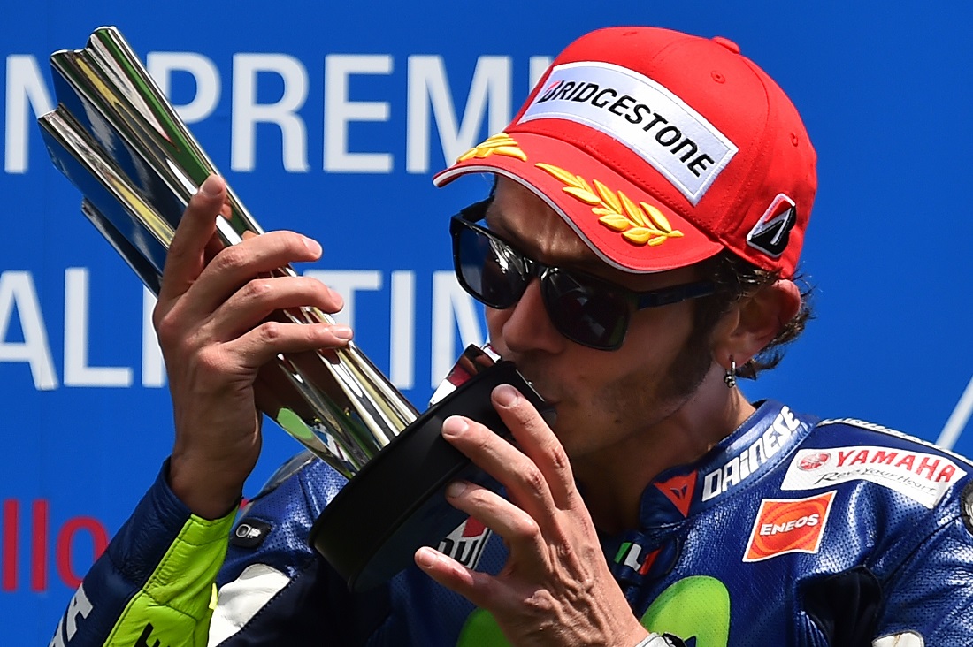Valentino Rossi, nove podi di fila. Non succedeva dal 2008