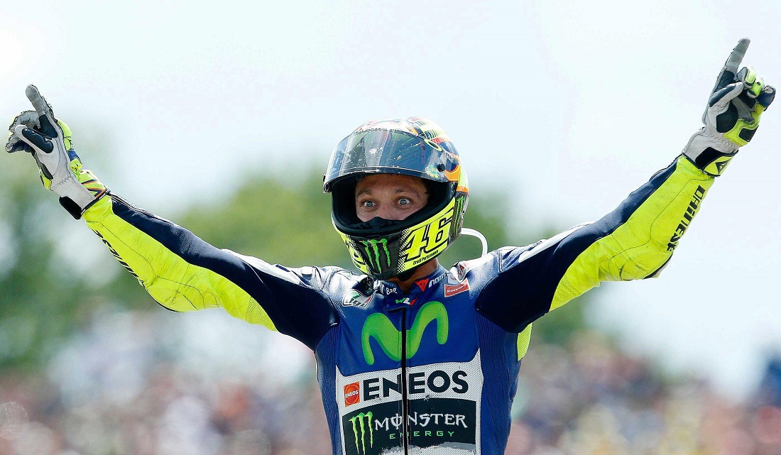 Valentino Rossi, nove podi di fila. Non succedeva dal 2008