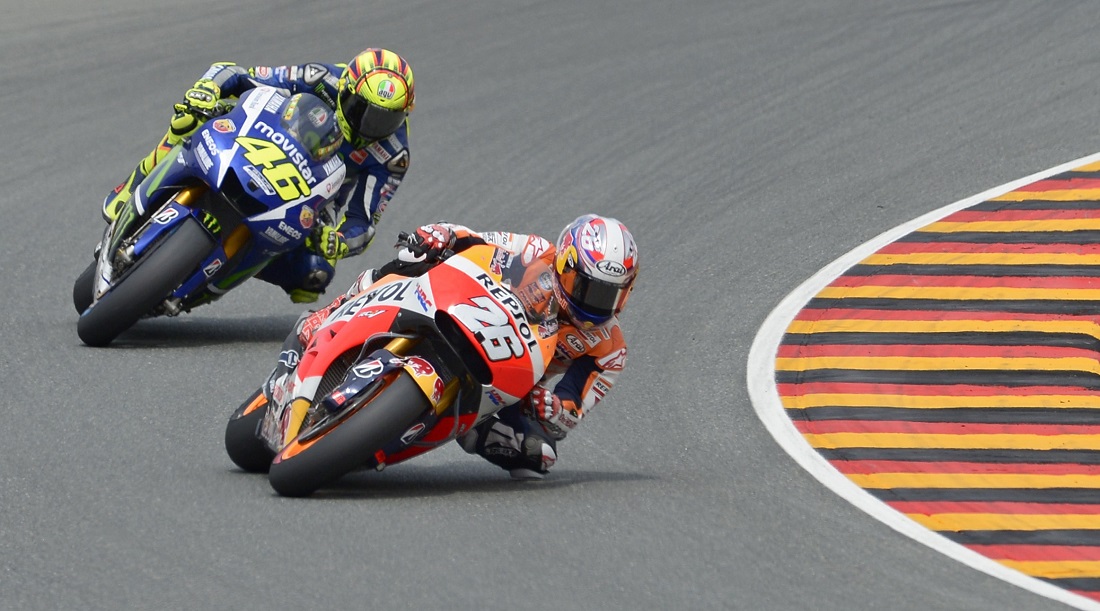 Gp Germania: dominio Marquez, Rossi terzo davanti a Lorenzo