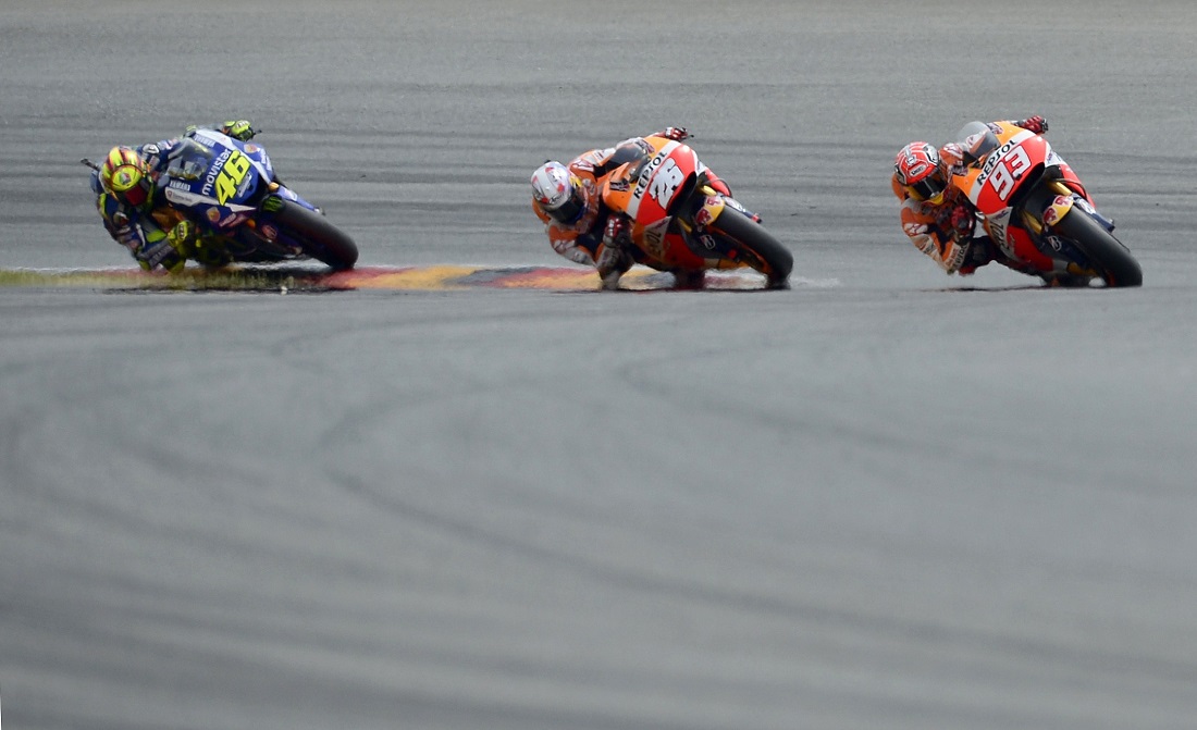 Gp Germania: dominio Marquez, Rossi terzo davanti a Lorenzo