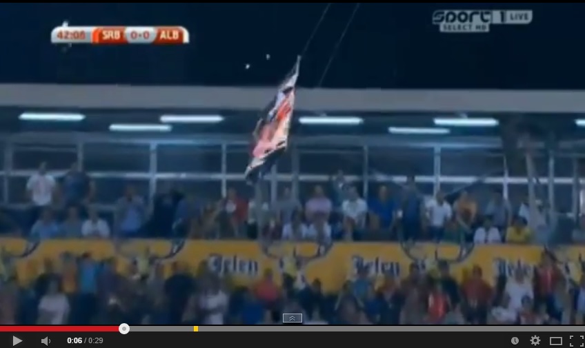 Droni e scontri in Serbia – Albania: vittoria a tavolino per gli albanesi