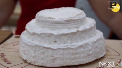 Al fuori Expo la torta nuziale di formaggio di Leonardo