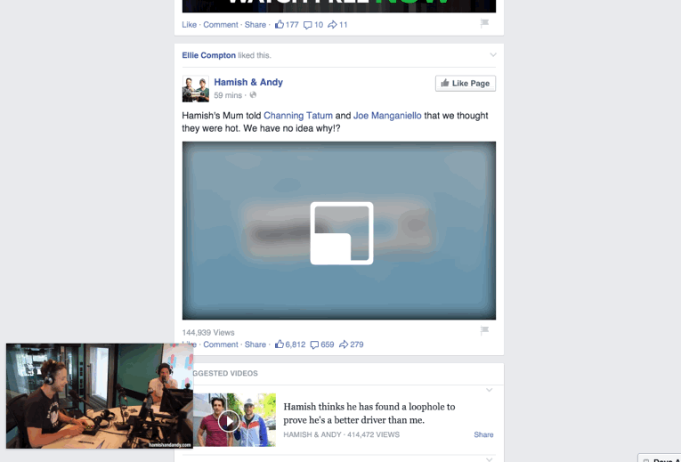 Facebook, ecco i video “fluttuanti”