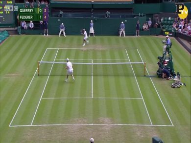Federer e l’incredibile pallonetto a Wimbledon contro Querrey