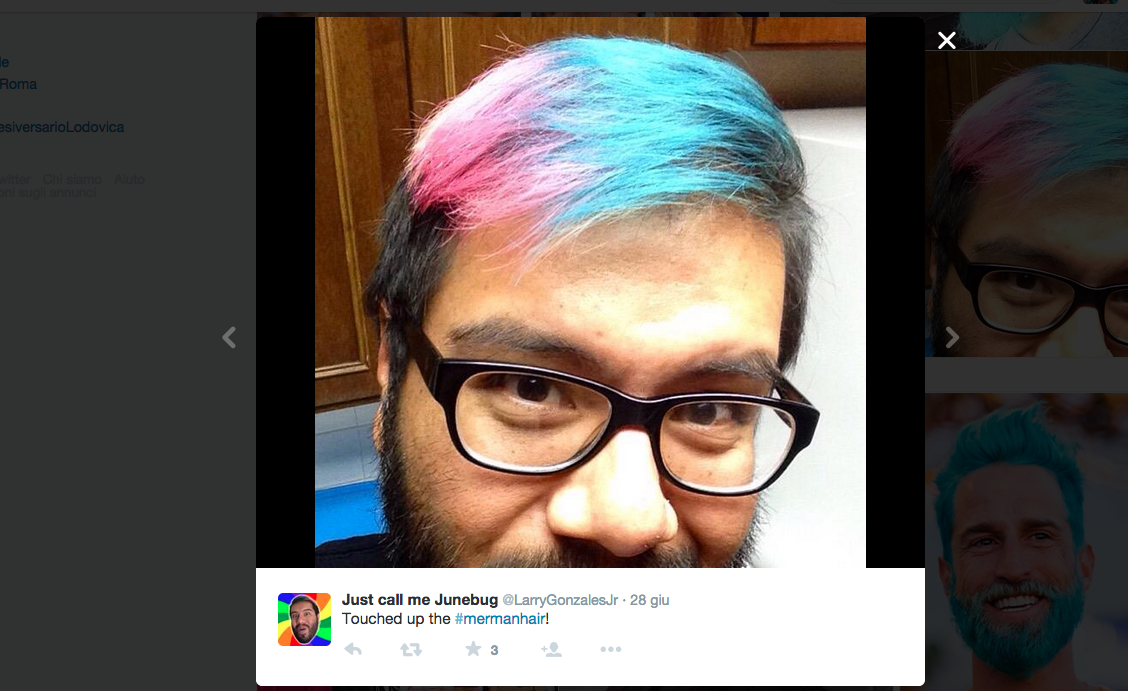 Marman, i capelli hipster si tingono di blu Marman, i capelli hipster si tingono di blu