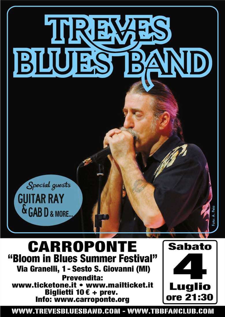 Treves Blues Band, live il 4 luglio