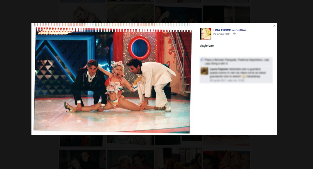 La terrificante spaccata di Lisa Fusco in diretta Tv