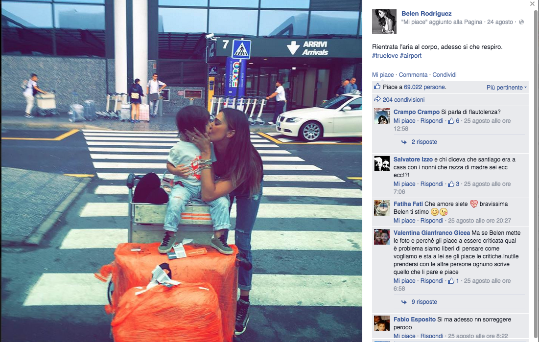 Belén non è incinta (e fa la filosofa su Facebook) Belén non è incinta (e fa la filosofa su Facebook)