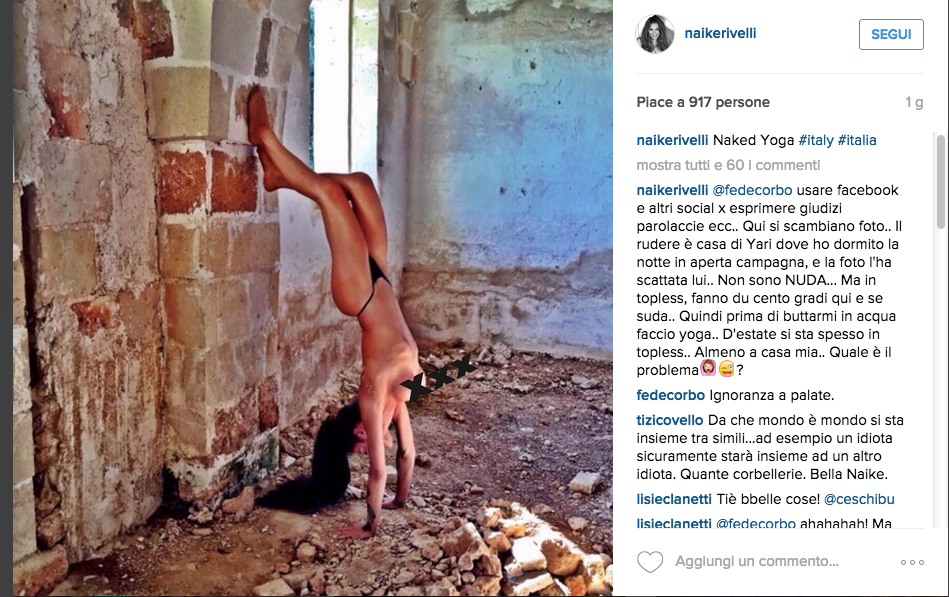 Naike Rivelli, sesso tantrico con Yari Carrisi Naike Rivelli, sesso tantrico con Yari Carrisi