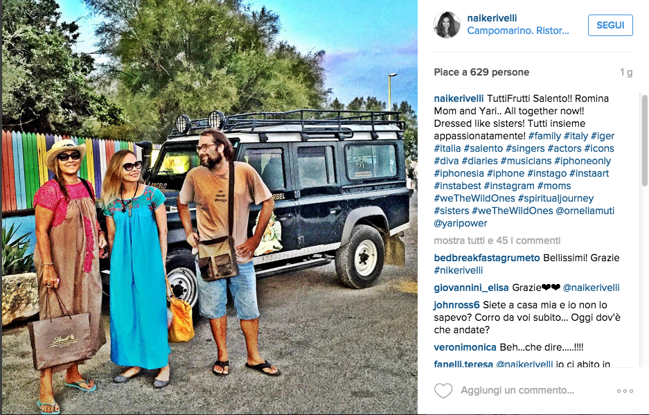 Naike Rivelli, sesso tantrico con Yari Carrisi Naike Rivelli, sesso tantrico con Yari Carrisi