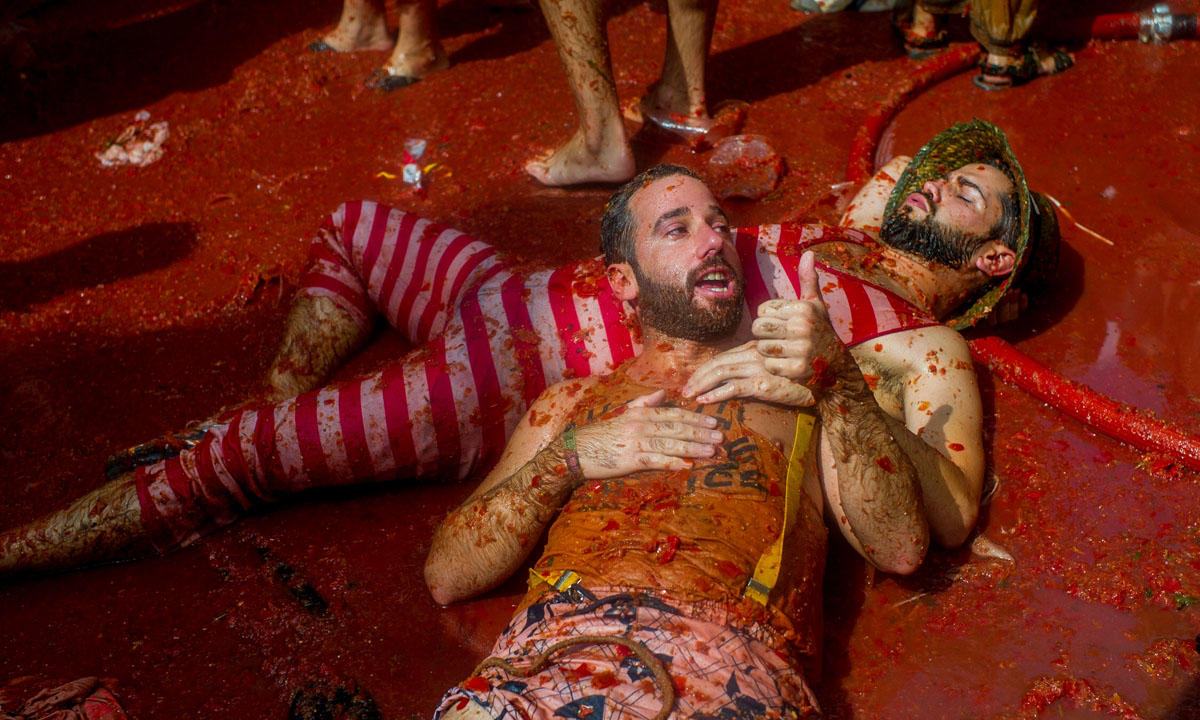La Tomatina di Spagna: 70 anni a colpi di pomodori La Tomatina di Spagna: 70 anni a colpi di pomodori