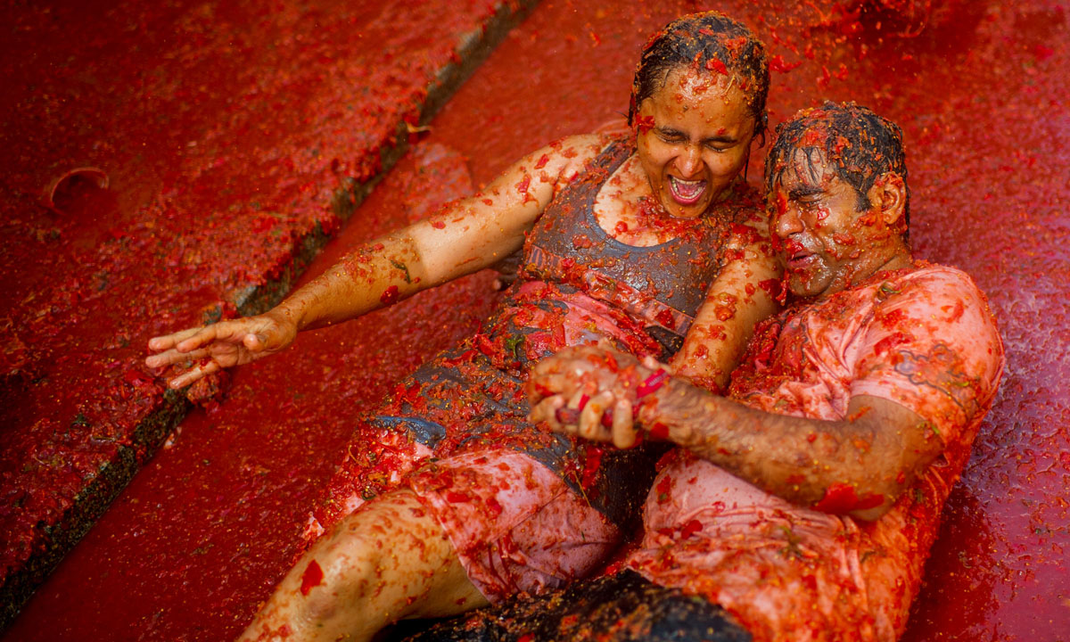 La Tomatina di Spagna: 70 anni a colpi di pomodori La Tomatina di Spagna: 70 anni a colpi di pomodori