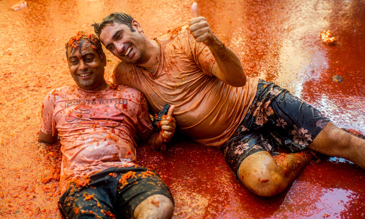 La Tomatina di Spagna: 70 anni a colpi di pomodori La Tomatina di Spagna: 70 anni a colpi di pomodori