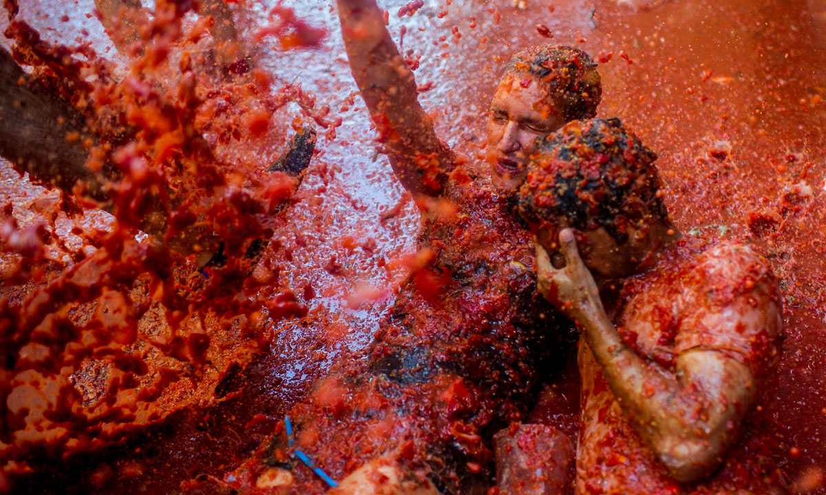 La Tomatina di Spagna: 70 anni a colpi di pomodori La Tomatina di Spagna: 70 anni a colpi di pomodori