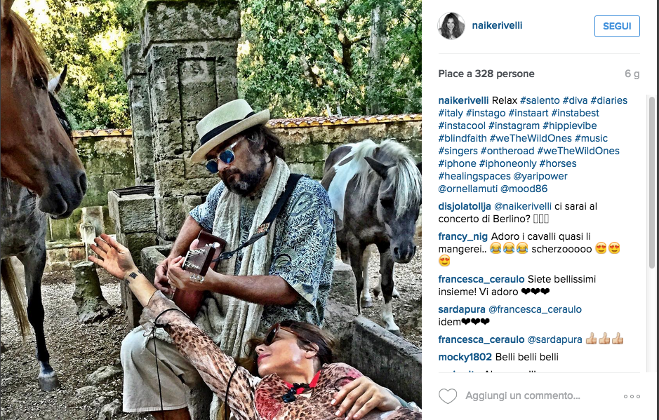 Naike Rivelli si è fidanzata con Yari Carrisi Naike Rivelli si è fidanzata con Yari Carrisi